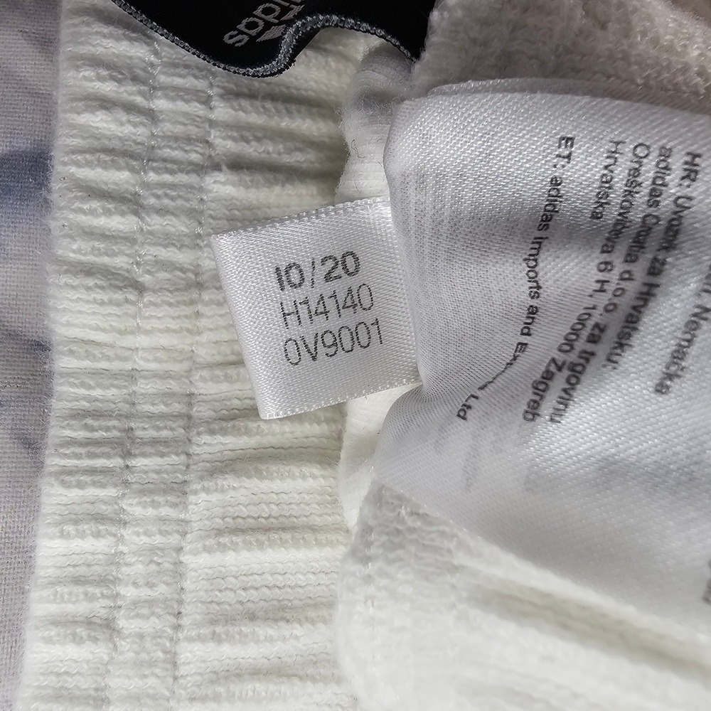 Adidas Joggers Women XS Off-White Ribbed Knit Elastic Waist Sweatpants Sporty - Picture 11 of 14
